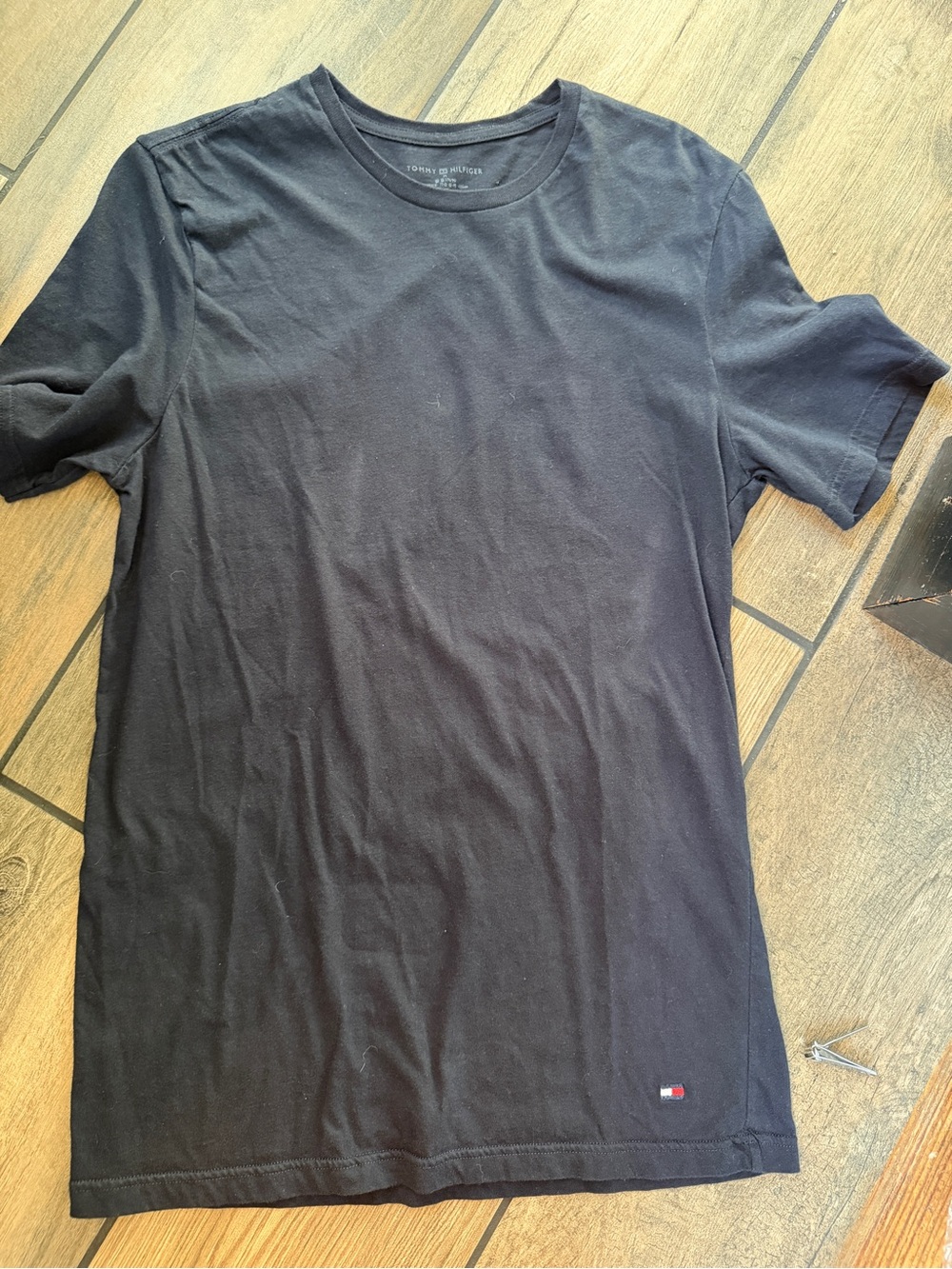 Tommy Hilfiger Black Short Sleeve Crewneck Tee
